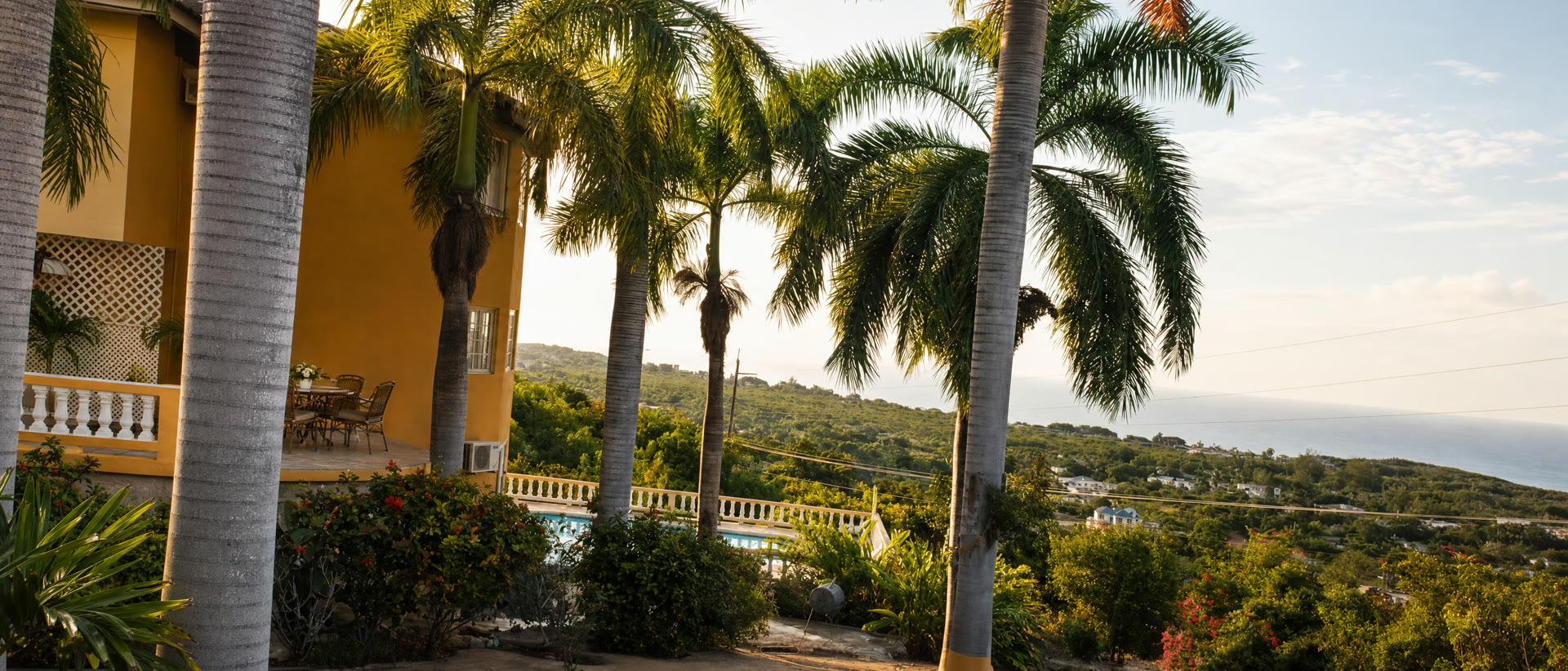 Veranda at golden hour